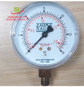 Đồng hồ đo áp suất P/N 1028 Zahm & Nagel (USA)